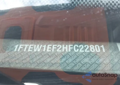 2017 Ford F-150 Xlt z USA, uszkodzony, nr VIN 1FTEW1EF2HFC22801